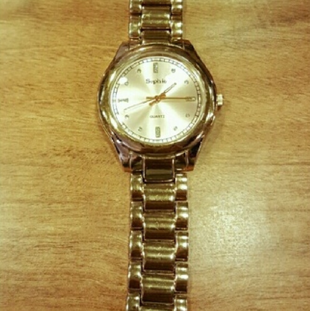 Diso!! Sophie watch, rose gold jeweled face